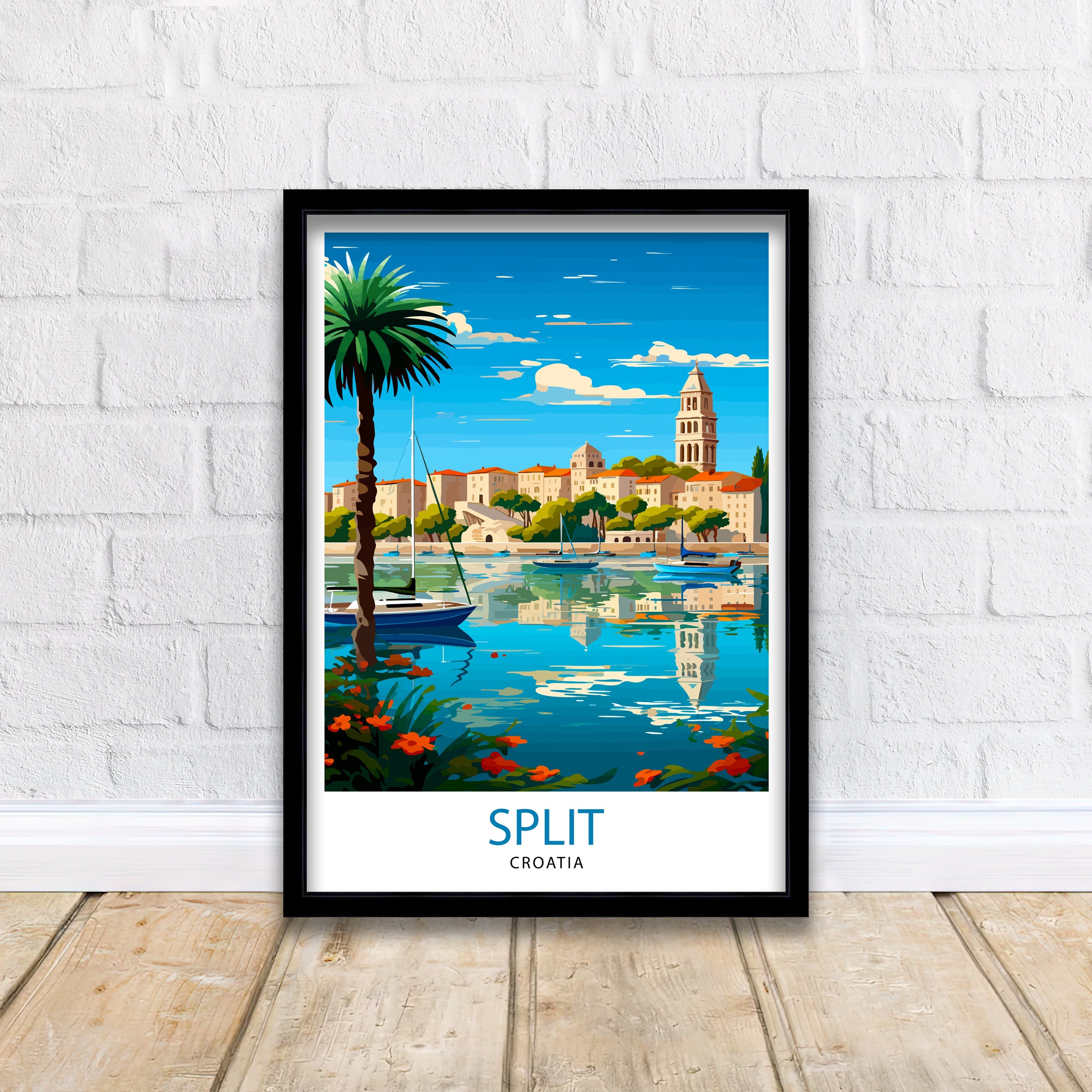 Split Croatia Print Split Wall Decor Split Poster Split Art Print Split Wall Art Gift for Split Travel Split Home Decor
