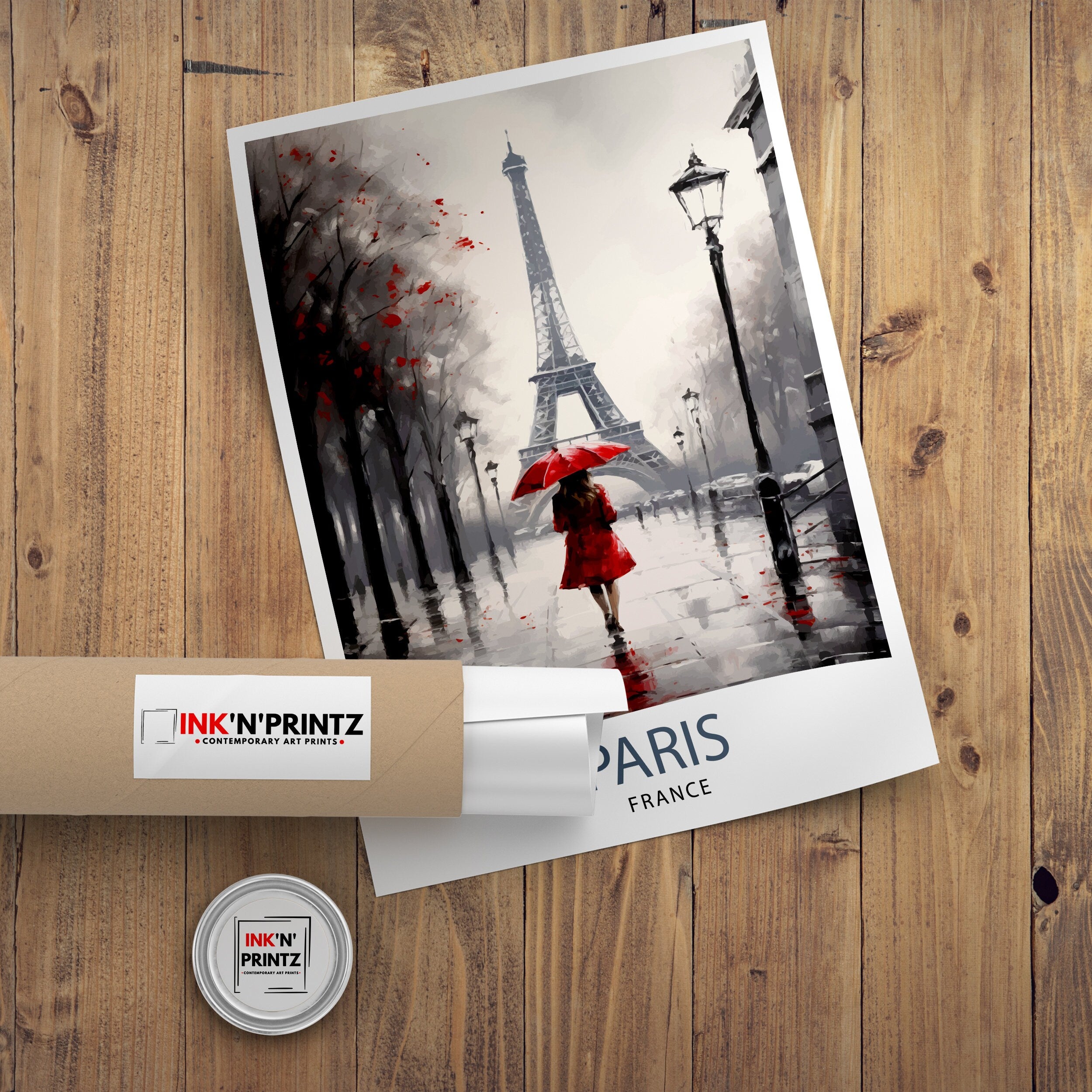 Paris France Travel Print Paris Wall Art Eiffel Tower Art France Travel Poster Paris Home Decor French Illustration Parisian Art Print
