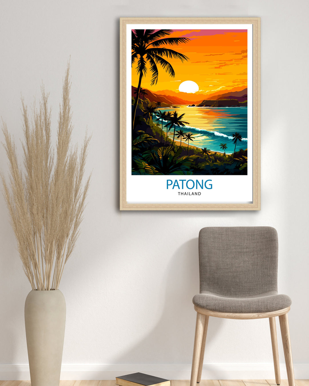 Patong Beach Thailand Travel Poster Patong