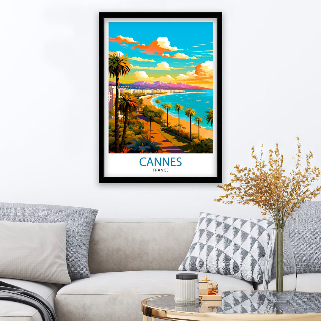 Cannes France Travel Poster Cannes