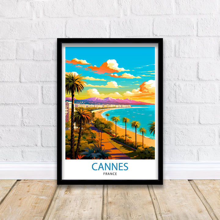 Cannes France Travel Poster Cannes