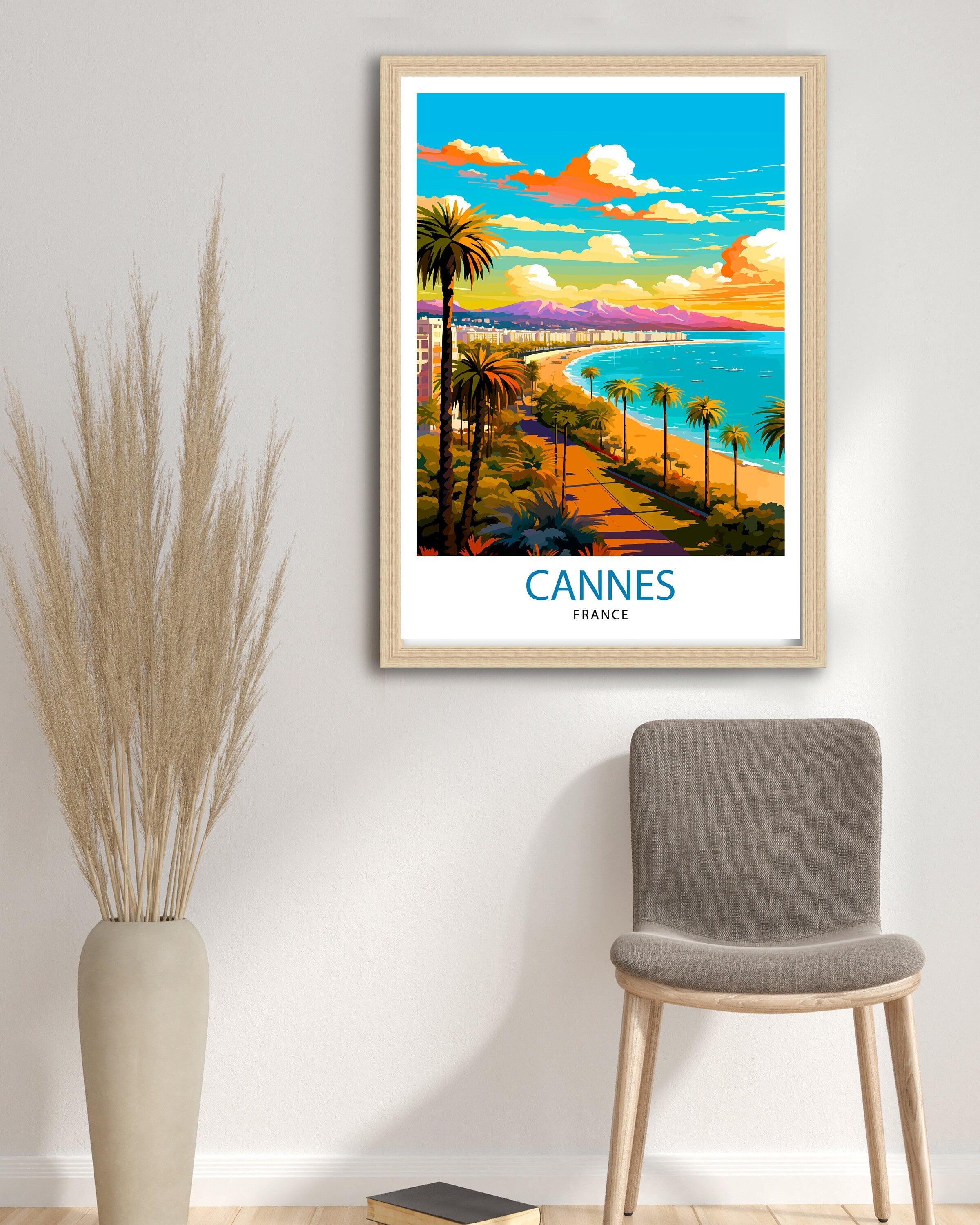 Cannes France Travel Print: French Riviera Wall Art