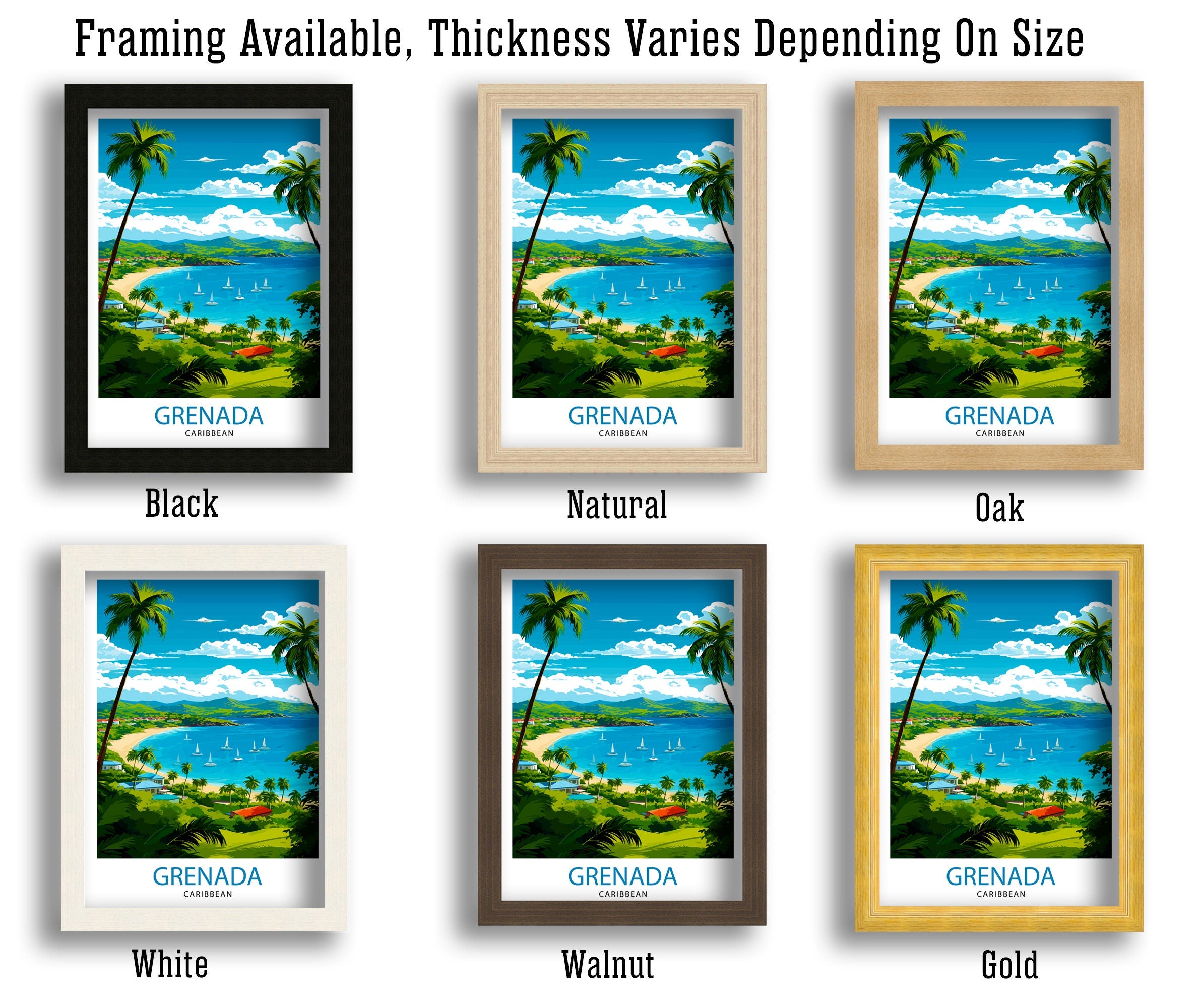 Grenada Caribbean Print Grenada Wall Decor Grenada Poster Grenada Art Print Grenada Wall Art Gift for Grenada Travel Grenada Home Decor