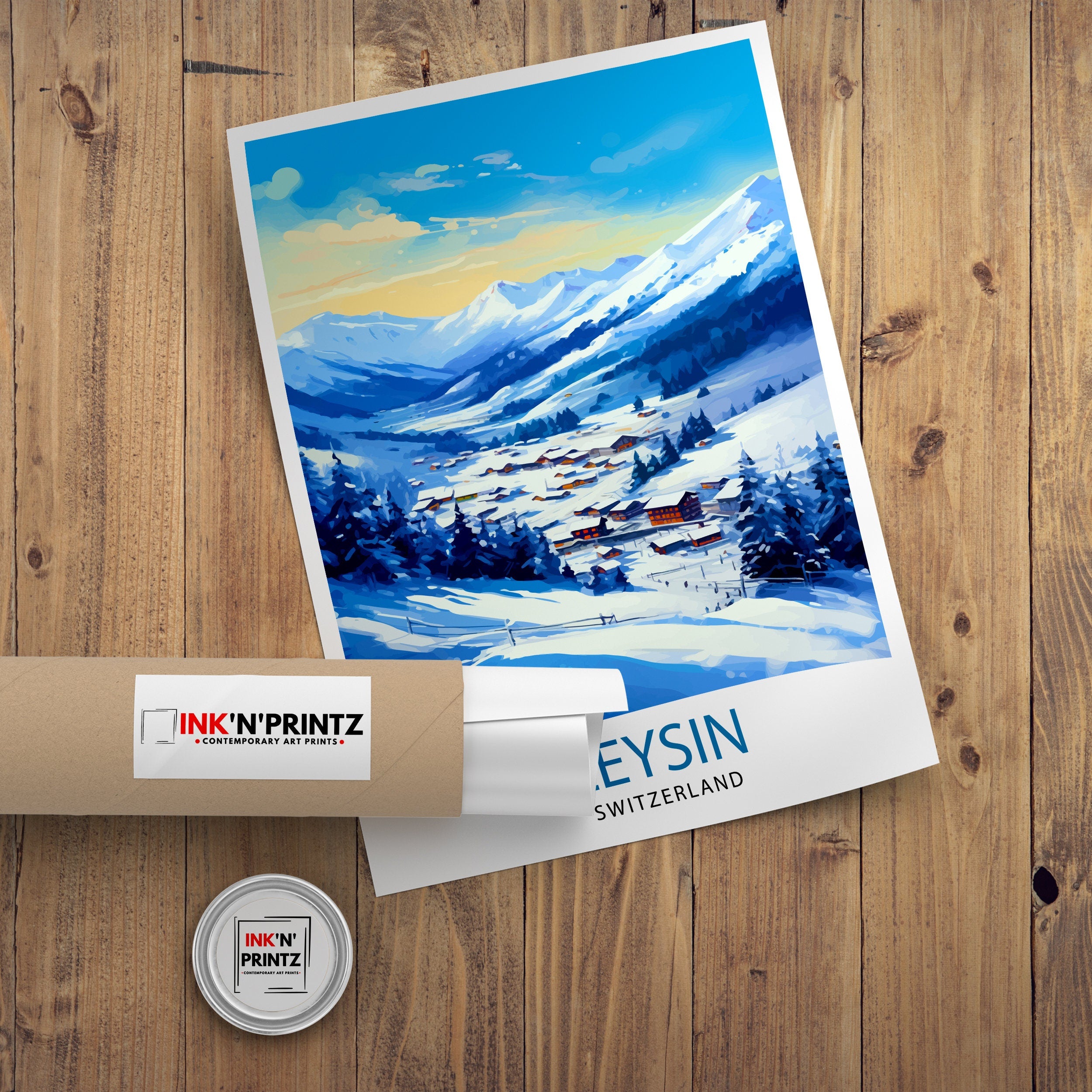 Leysin Switzerland Print Leysin Wall Decor Leysin Poster Leysin Art Print Leysin Wall Art Gift for Leysin Travel Leysin Home Decor