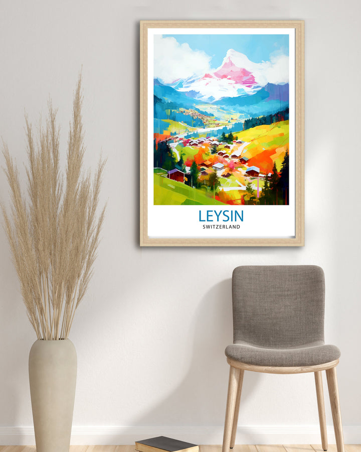 Leysin Switzerland Poster Leysin