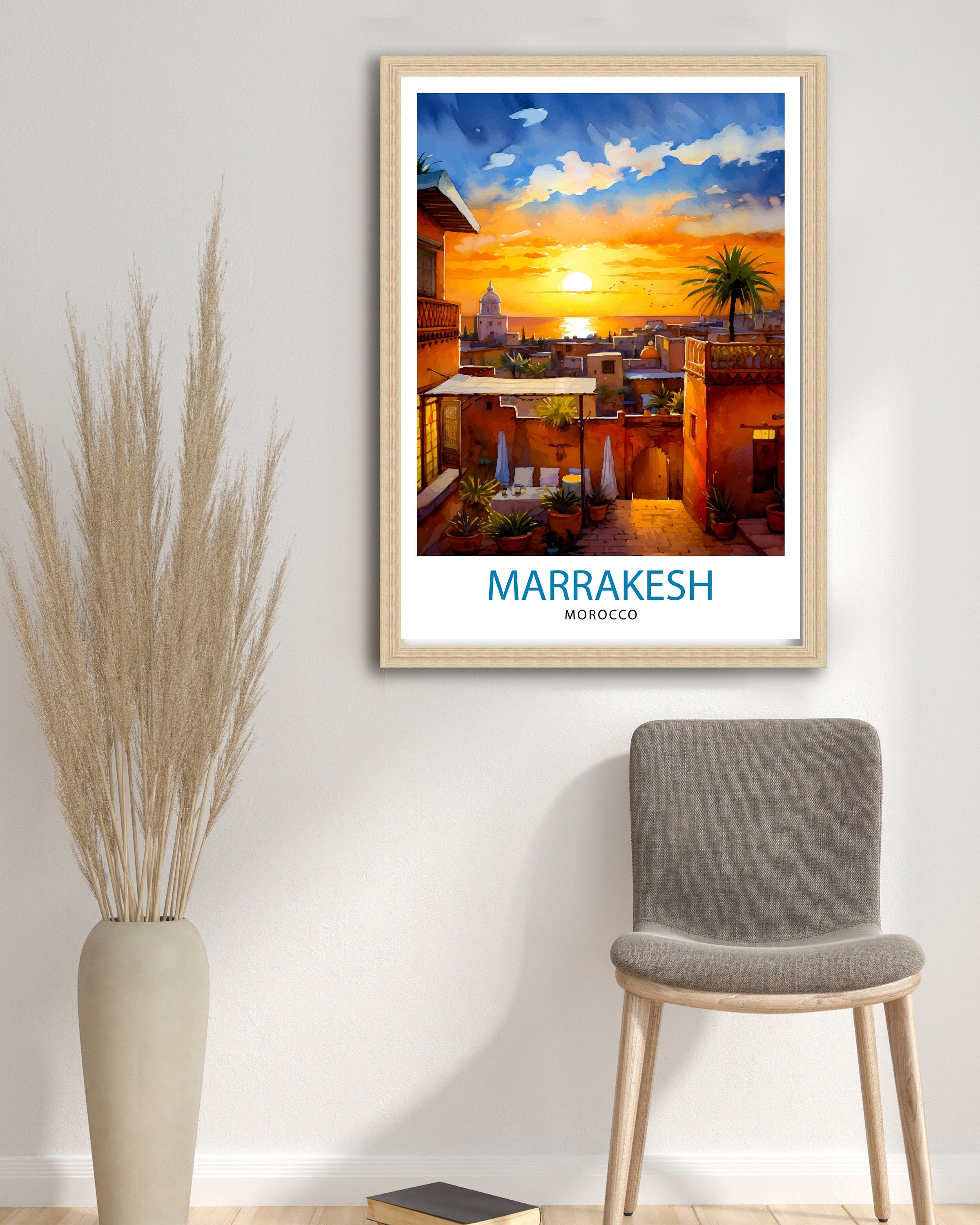 Marrakesh Travel Print | Marrakesh Poster | Morocco Print | Morocco | Marrakesh | Travel Poster | Marrakesh Wall Art | Morocco Poster