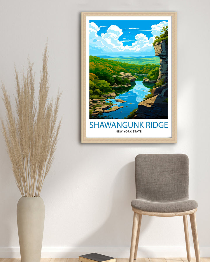 Shawangunk Ridge Travel Poster Shawangunk