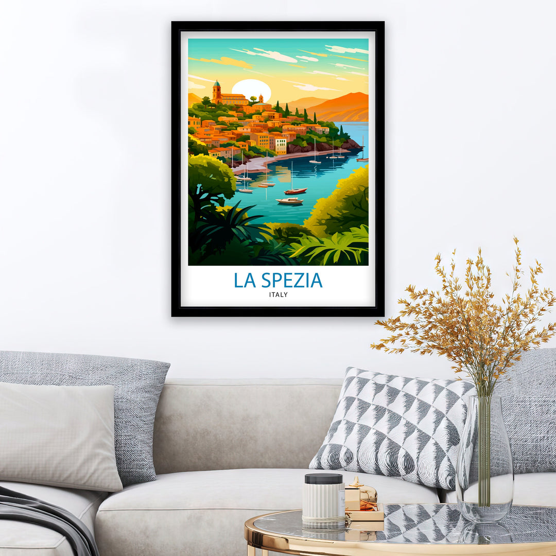 La Spezia Italy Travel Poster La Spezia