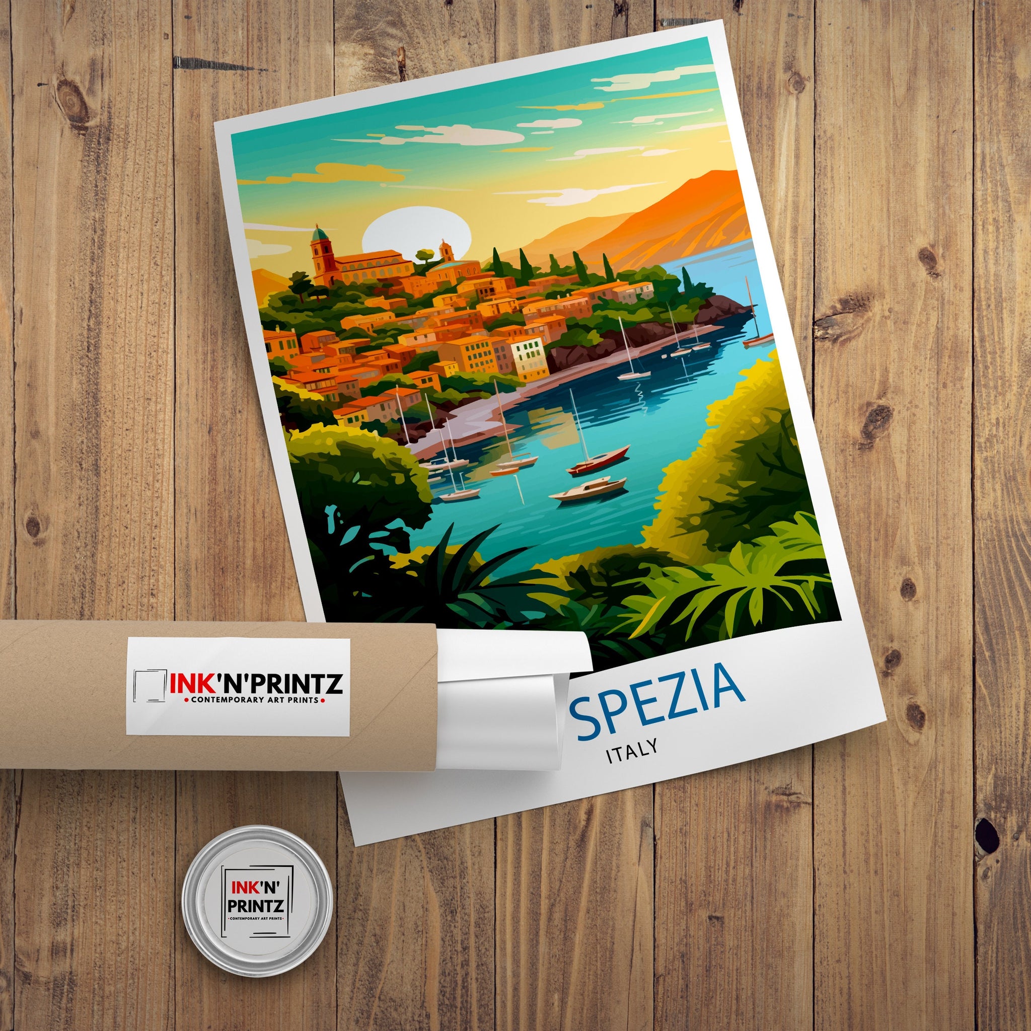 La Spezia Italy Travel Print La Spezia Wall Decor La Spezia Poster Italy Travel Prints La Spezia Art Print La Spezia Illustration