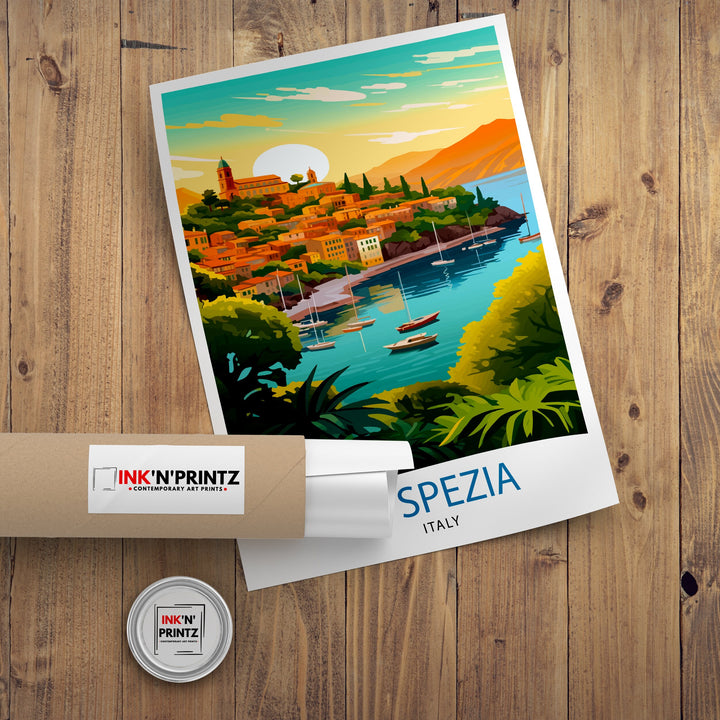 La Spezia Italy Travel Poster La Spezia