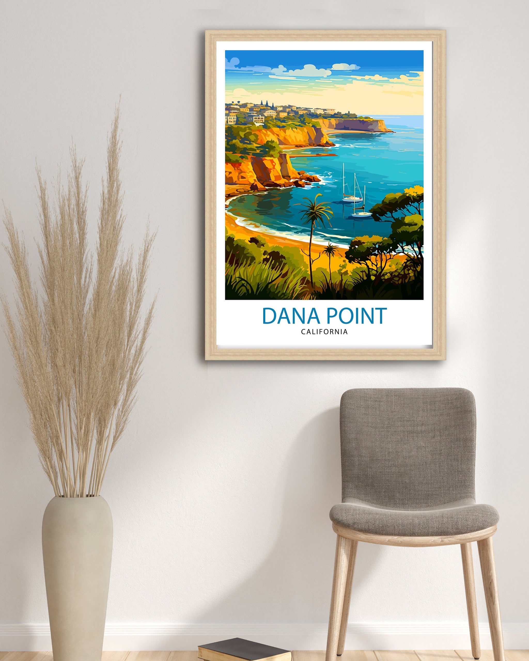 Dana Point California Travel Print Dana Point Wall Decor Dana Point Poster California Travel Prints Dana Point Art Print Dana