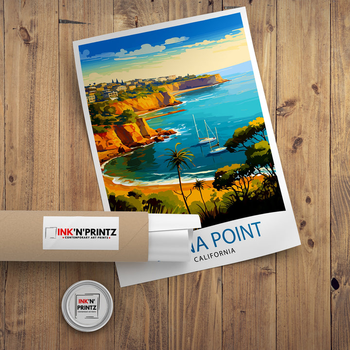 Dana Point California Travel Poster Dana Point