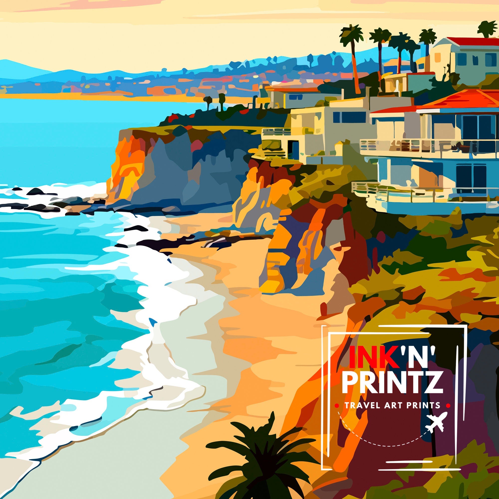 Dana Point California Travel Print Dana Point Wall Decor Dana Point Poster California Travel Prints Dana Point Art Print Dana Point