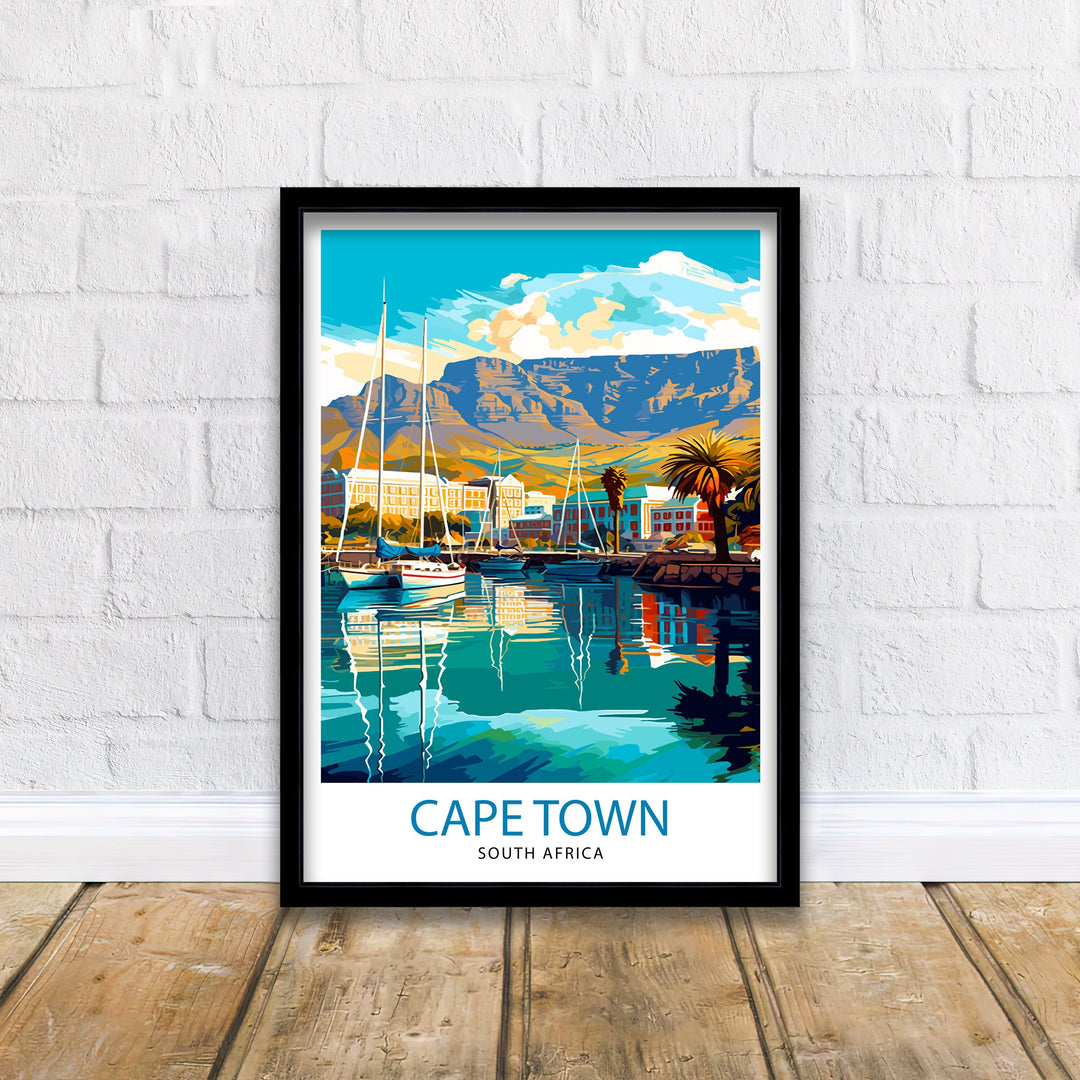 Cape Town South Africa Travel Poster Cape Town