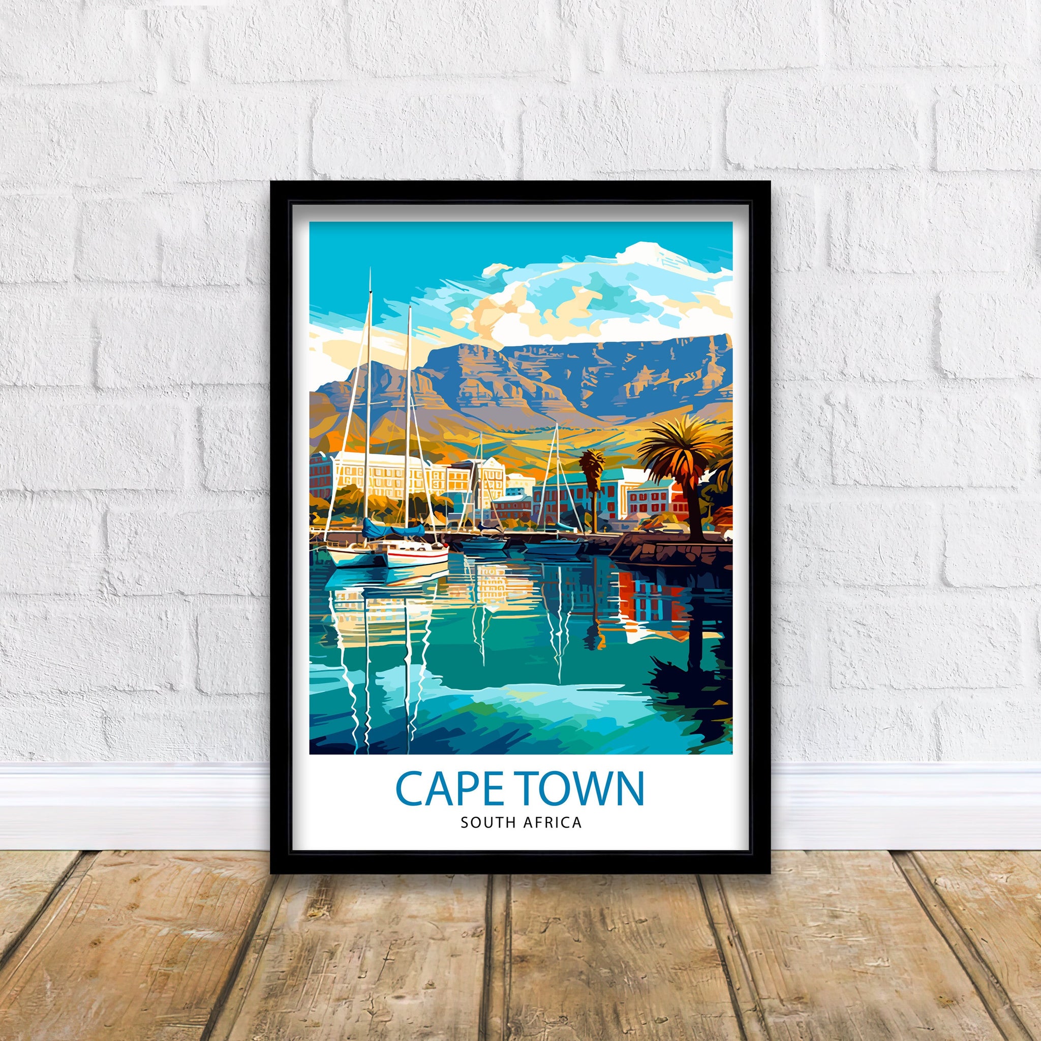 Cape Town South Africa Travel Print Cape Town Wall Decor Cape Town Poster South Africa Travel Prints Cape Town Art Print Cape Town