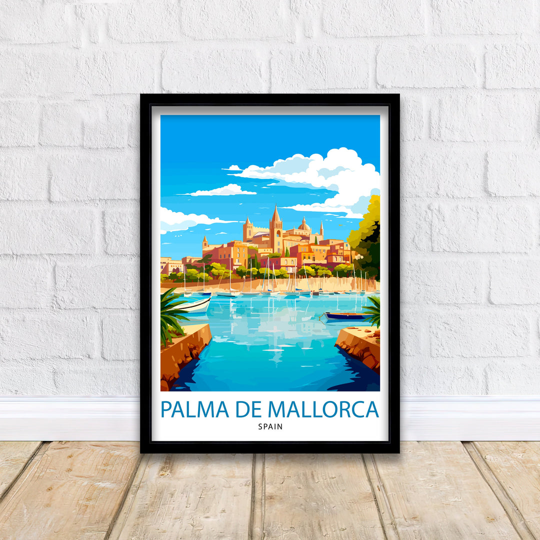 Palma de Mallorca Travel Poster Palma