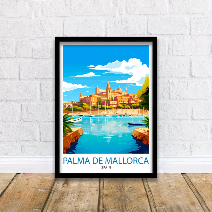 Palma de Mallorca Travel Poster Palma