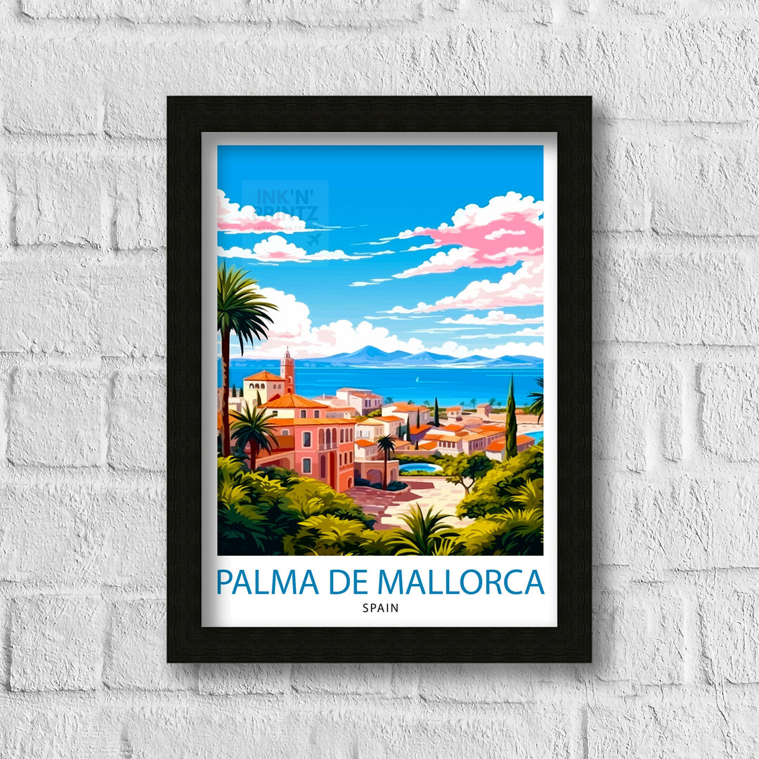 Palma de Mallorca Travel Poster Palma