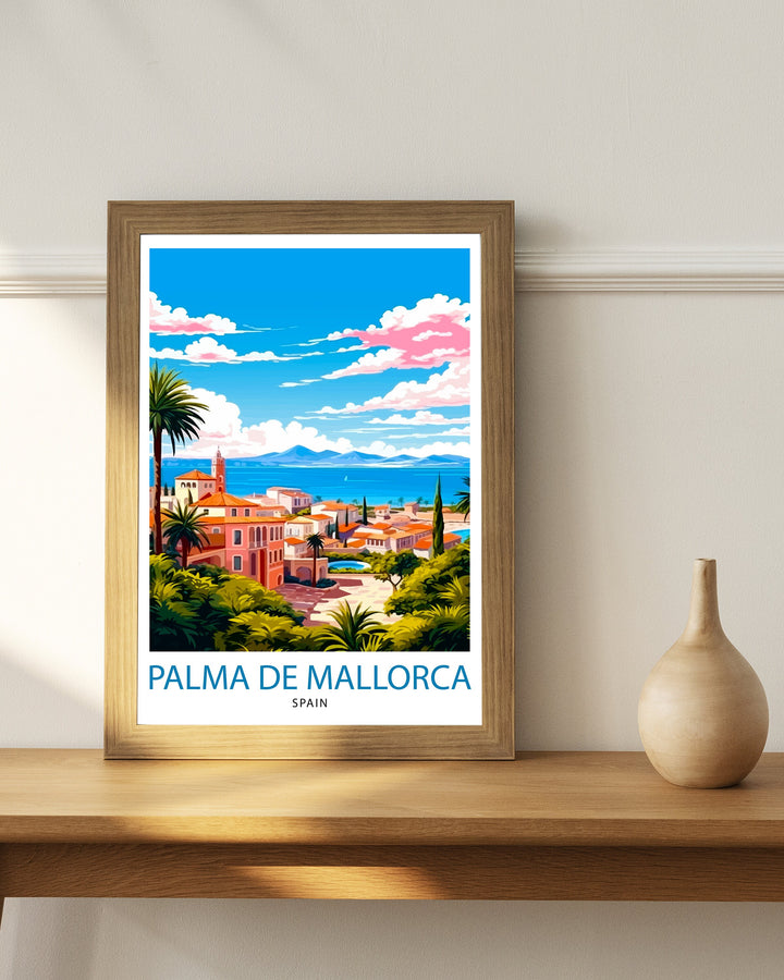 Palma de Mallorca Travel Poster Palma