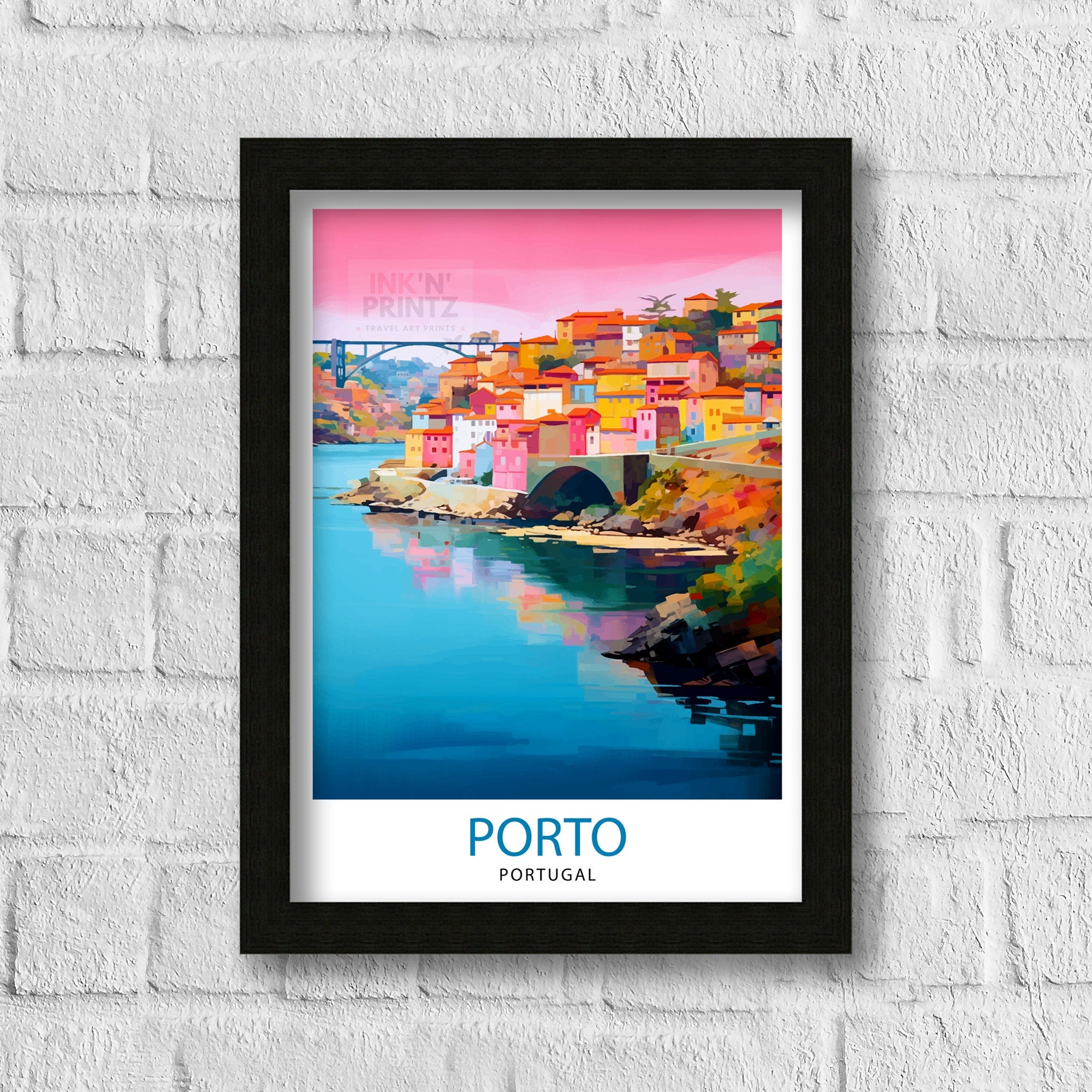 Porto Portugal Print Porto Wall Decor Porto Poster Porto Art Print Porto Wall Art Gift for Porto Travel Porto Home Decor