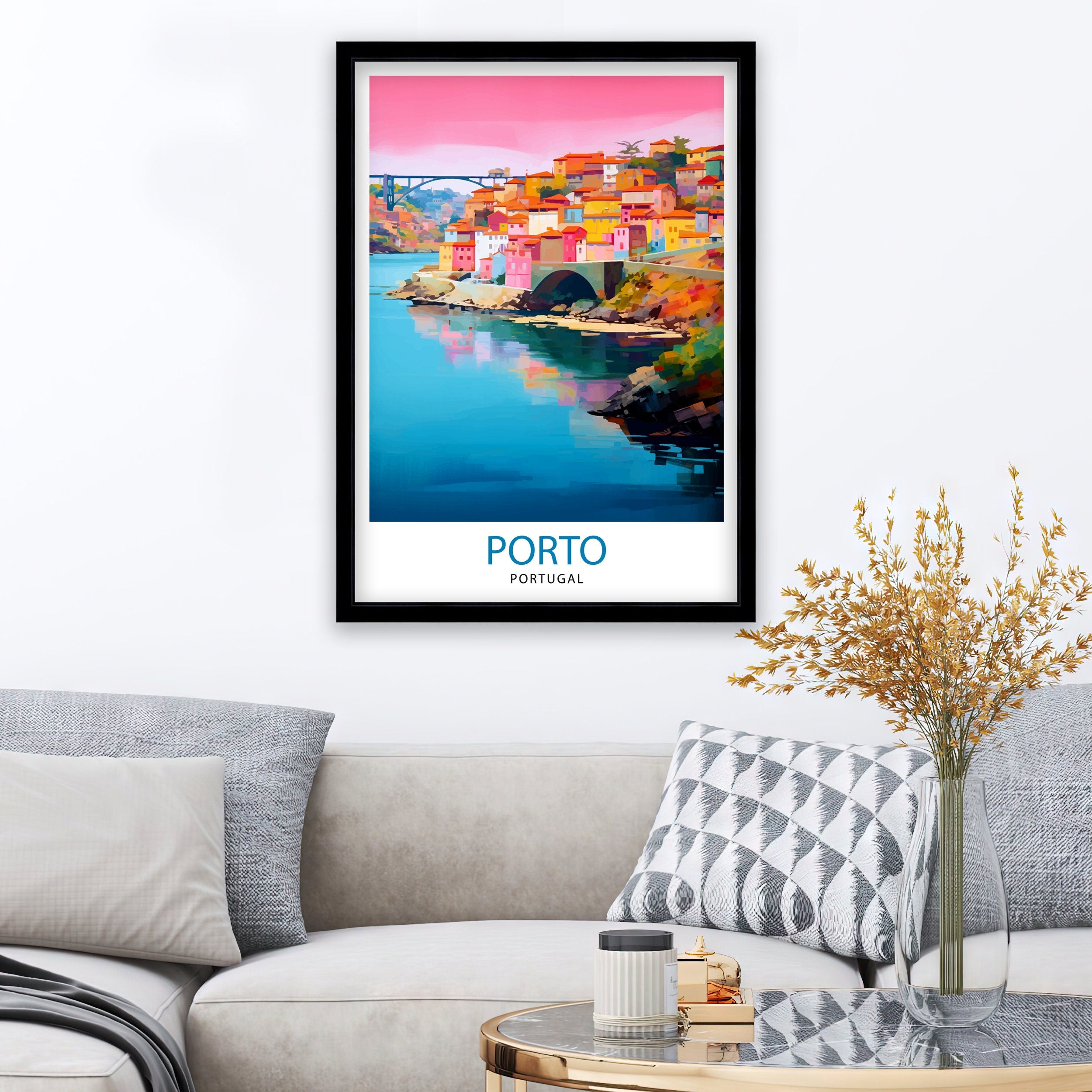 Porto Portugal Print Porto Wall Decor Porto Poster Porto Art Print Porto Wall Art Gift for Porto Travel Porto Home Decor