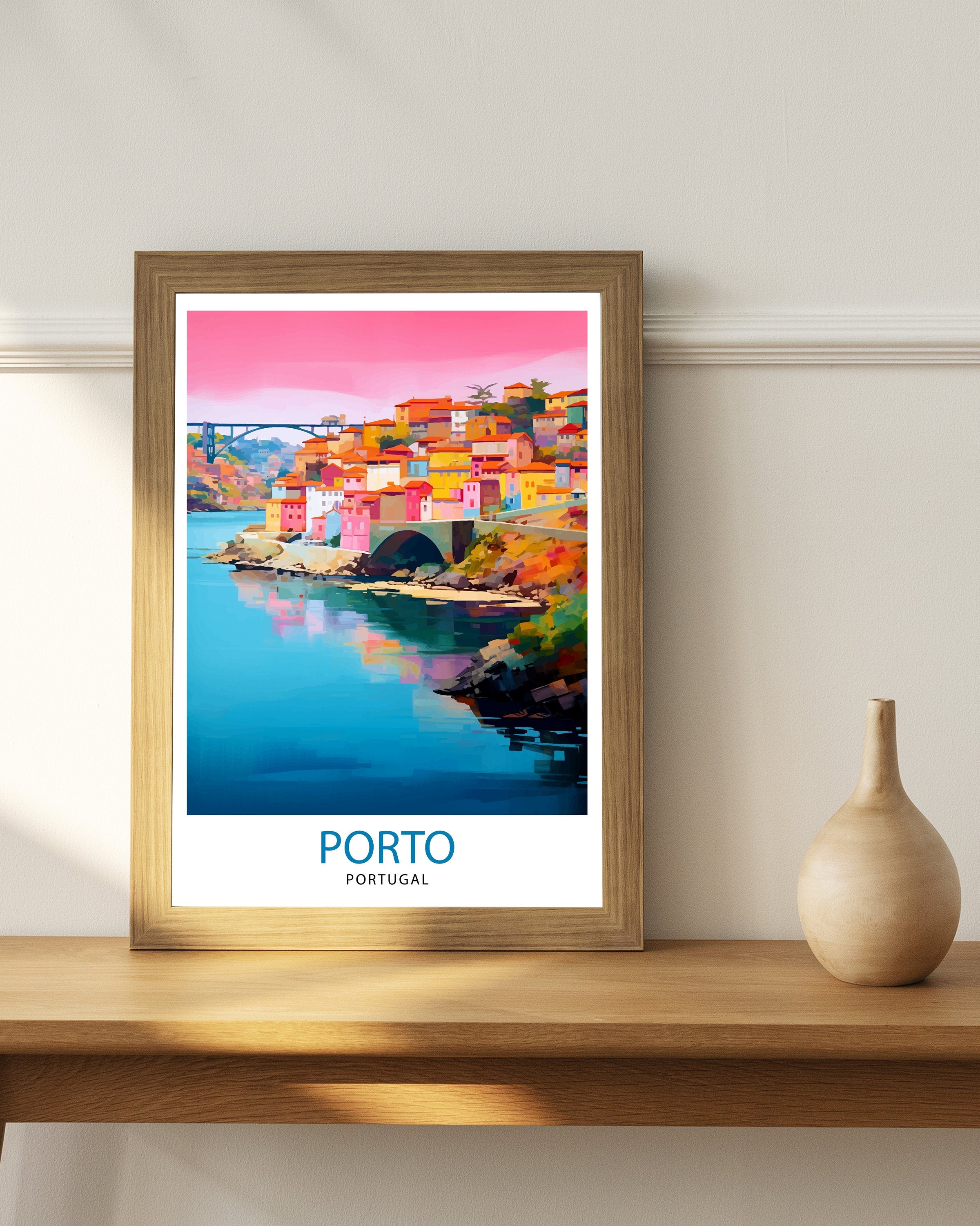 Porto Portugal Print Porto Wall Decor Porto Poster Porto Art Print Porto Wall Art Gift for Porto Travel Porto Home Decor