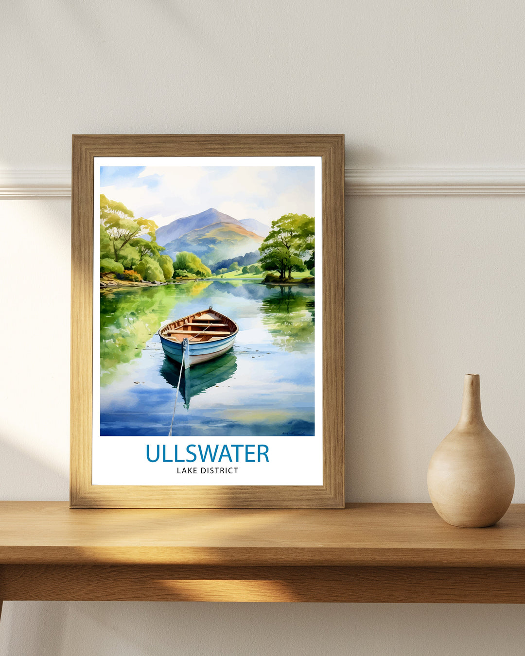 Ullswater Lake District Travel Poster Lake District