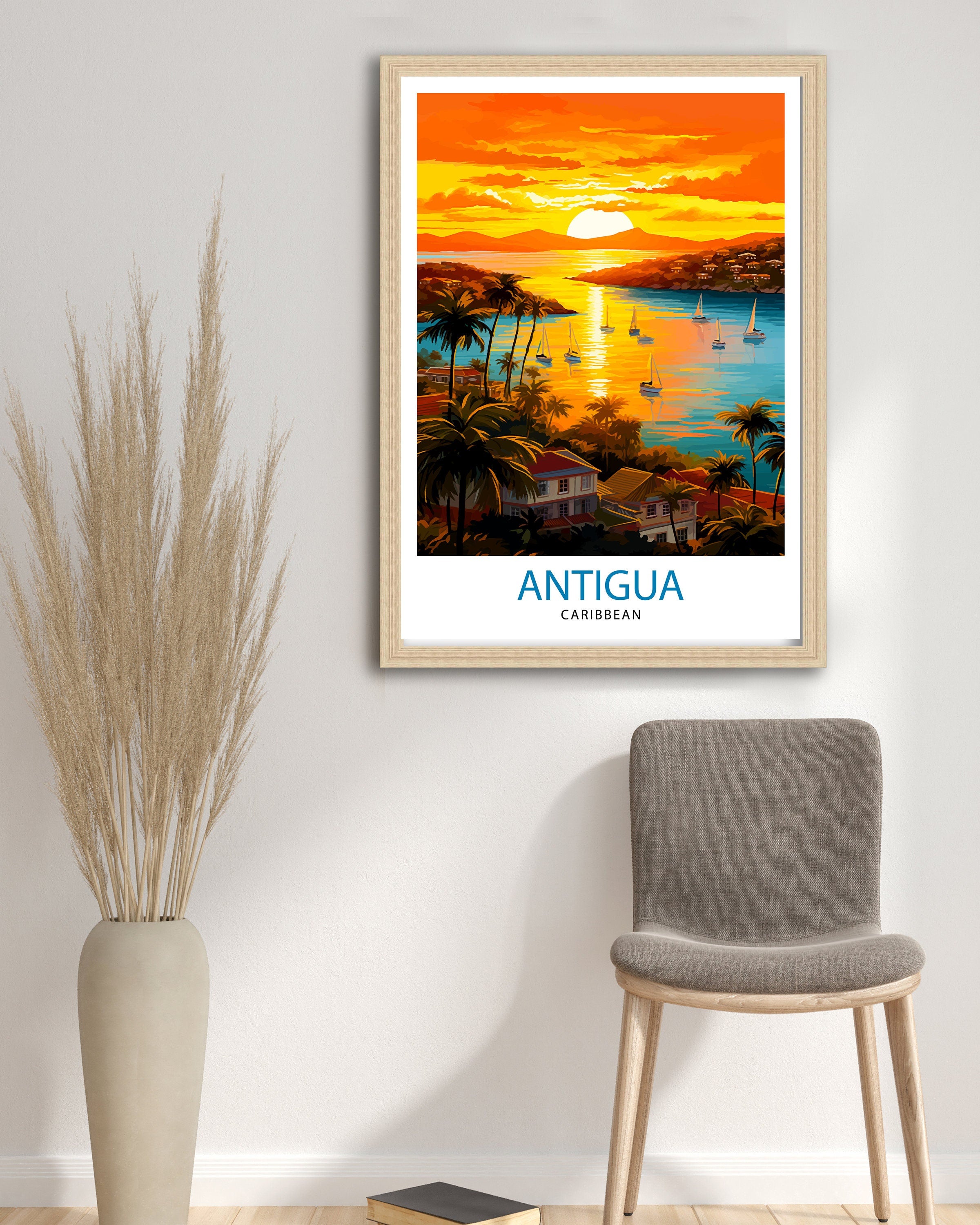 Antigua Travel Print | Antigua Poster | Antigua | Travel Print | Antigua Art | Travel Poster | Antigua Wall Art | Antigua And Barbuda