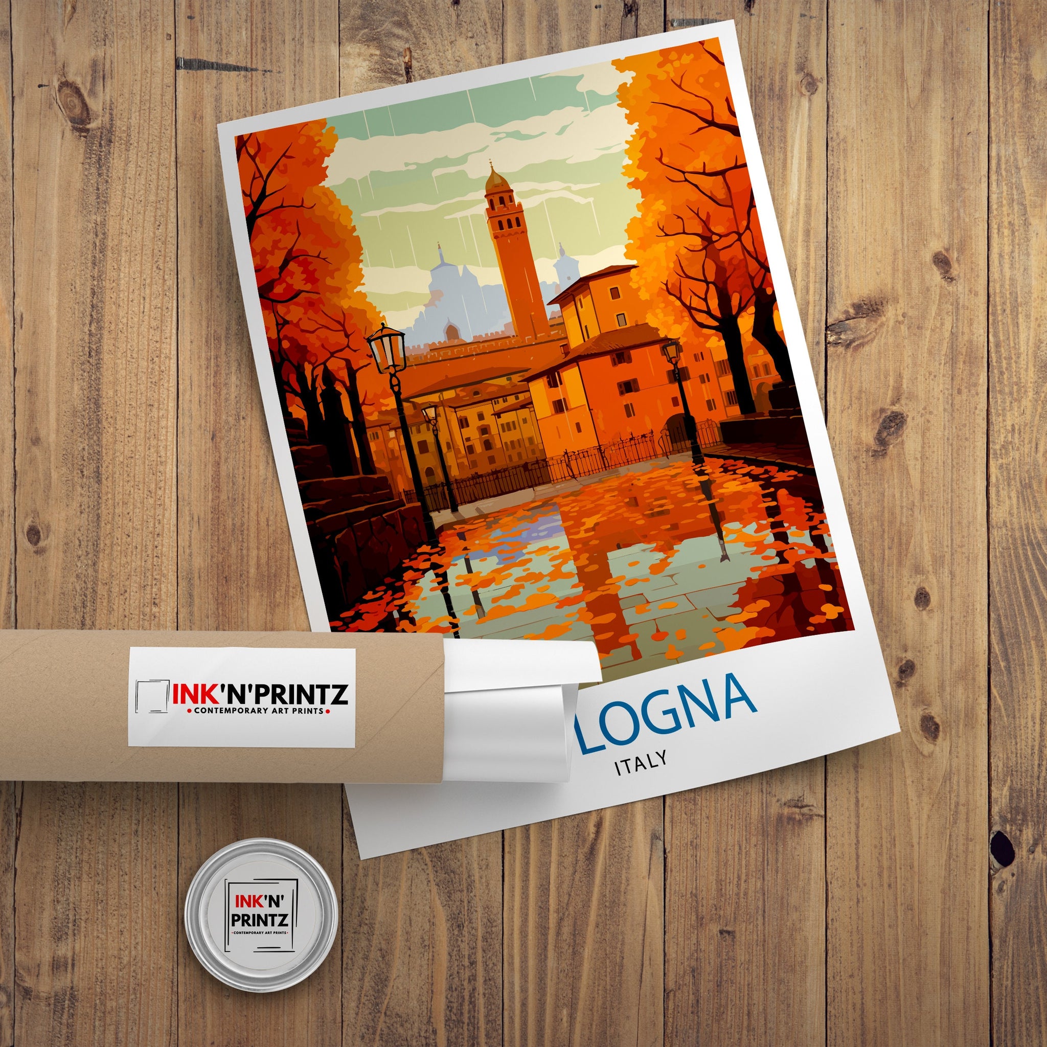 Bologna Italy Travel Print Bologna Wall Decor Bologna Home Living Decor Italy Illustration Travel Poster Gift For Bologna Italy Home Decor