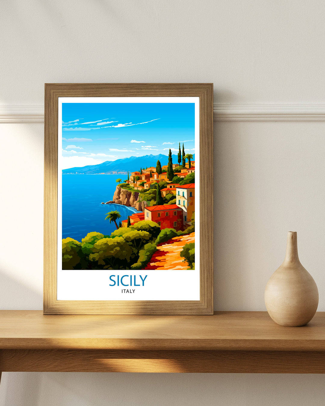 Sicily Travel Poster Sicily