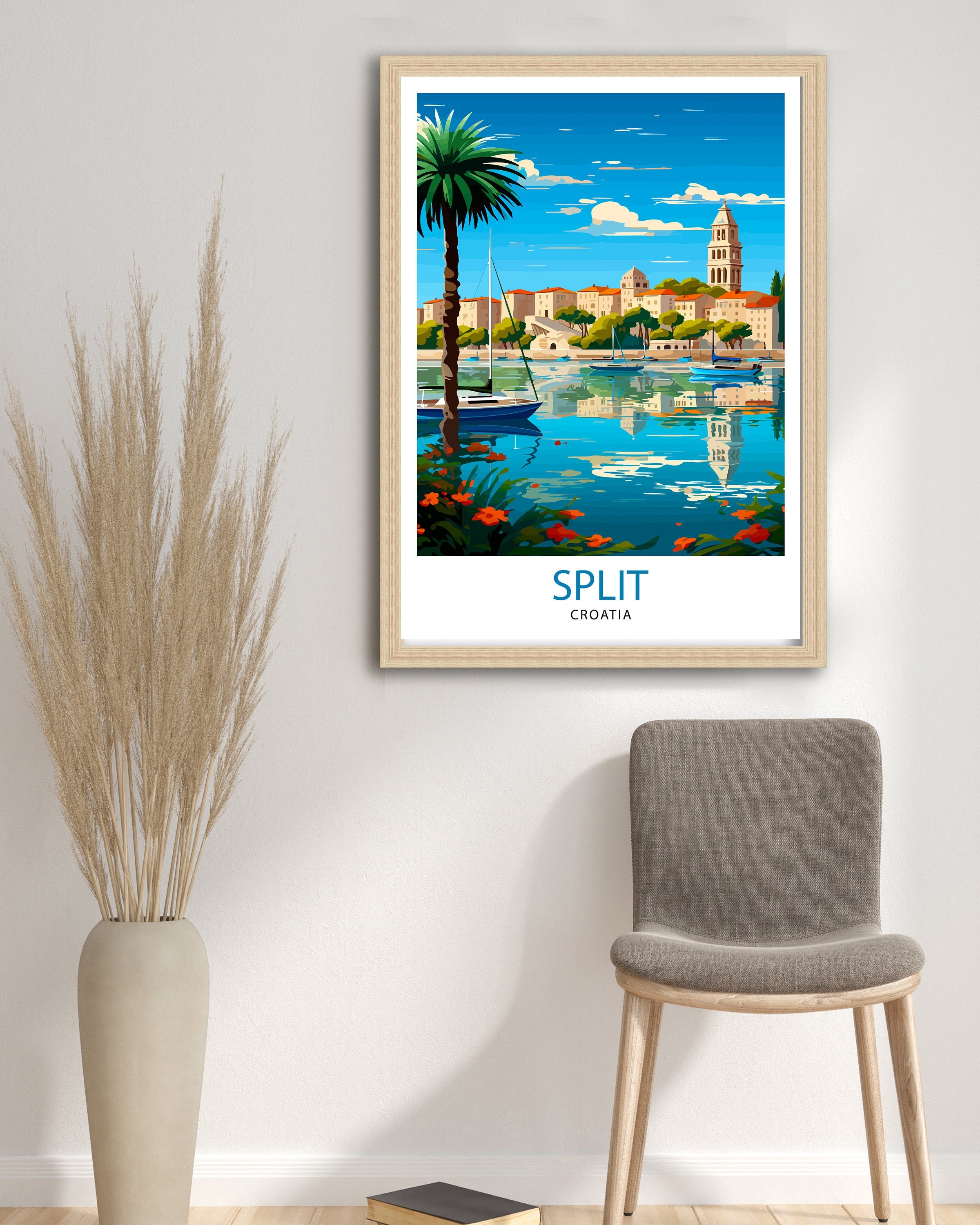 Split Croatia Print Split Wall Decor Split Poster Split Art Print Split Wall Art Gift for Split Travel Split Home Decor