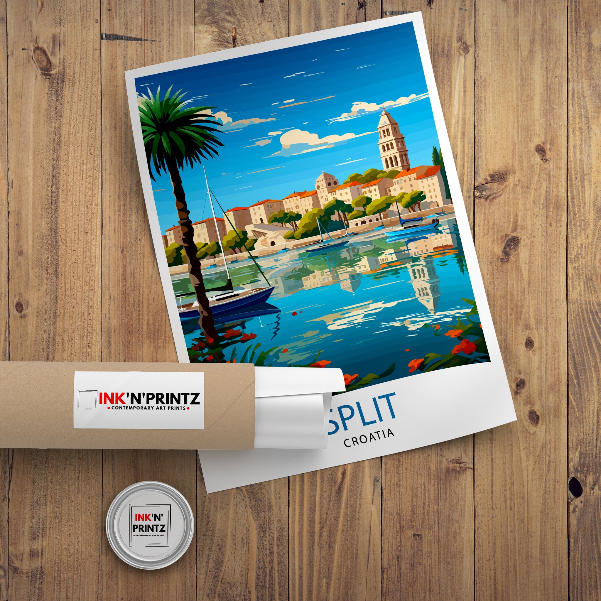 Split Croatia Print Split Wall Decor Split Poster Split Art Print Split Wall Art Gift for Split Travel Split Home Decor