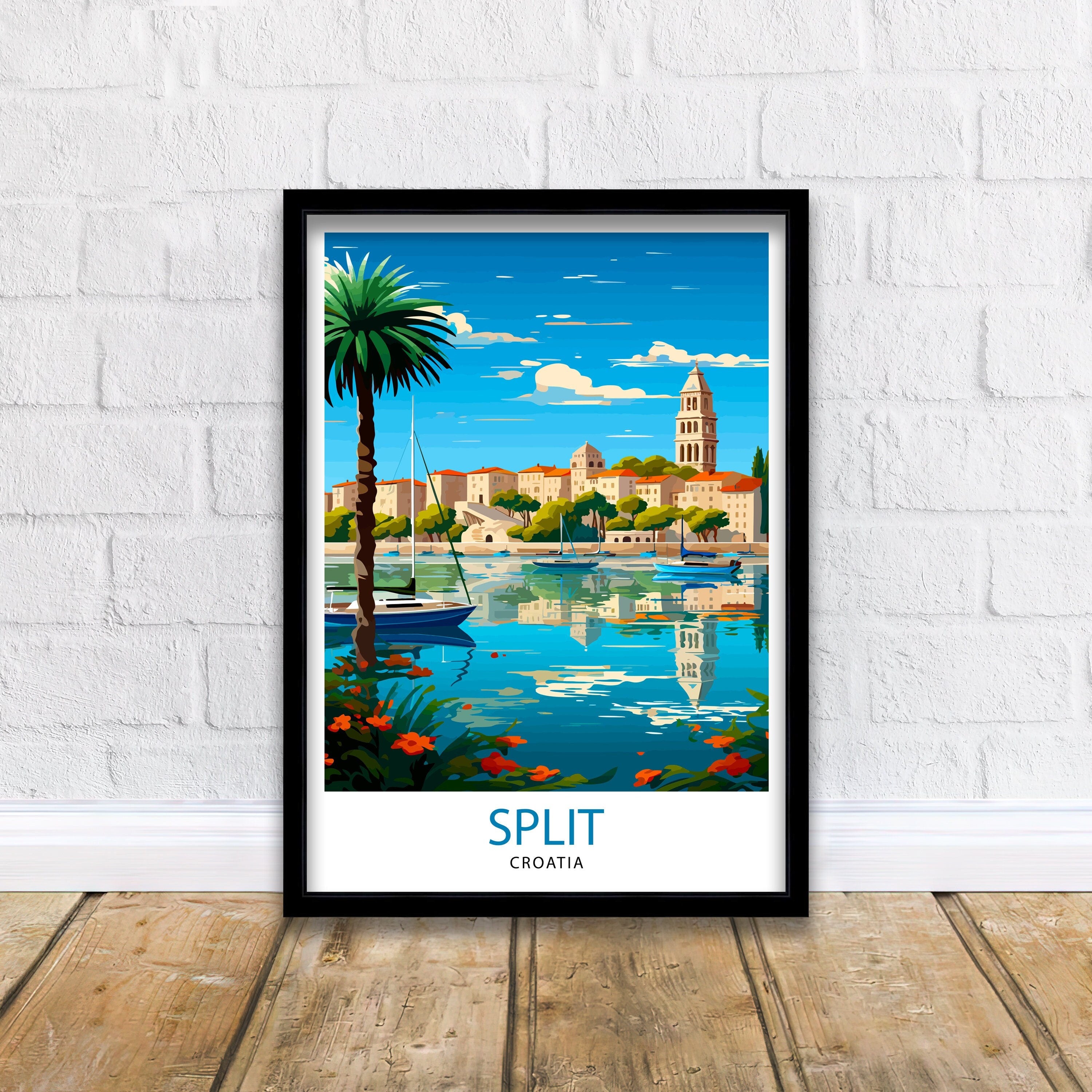Split Croatia Print Split Wall Decor Split Poster Split Art Print Split Wall Art Gift for Split Travel Split Home Decor