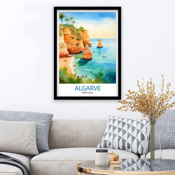 Algarve Portugal Travel Poster Algarve