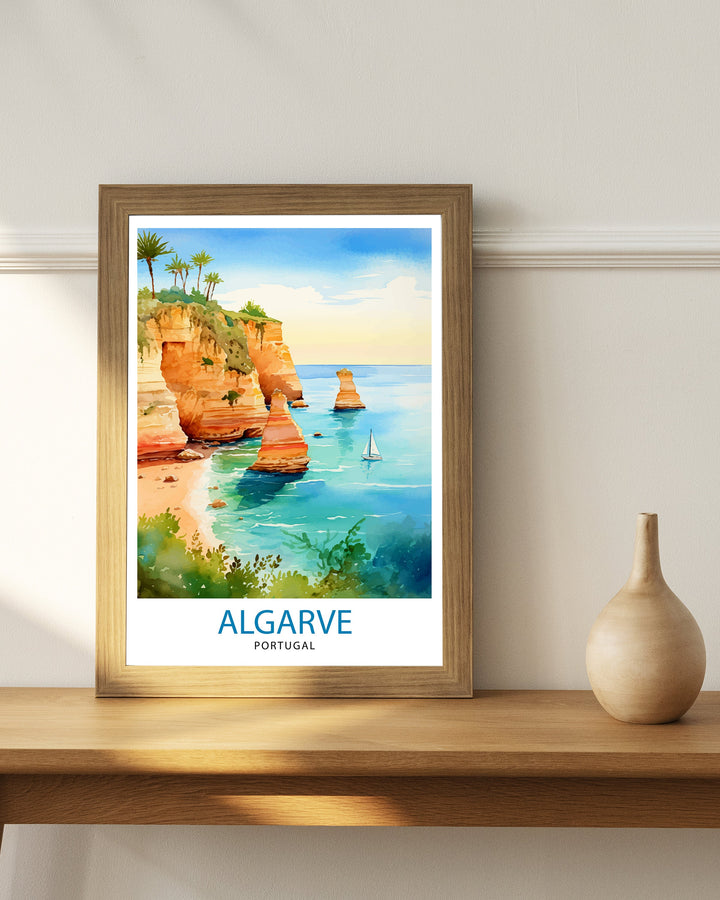 Algarve Portugal Travel Poster Algarve