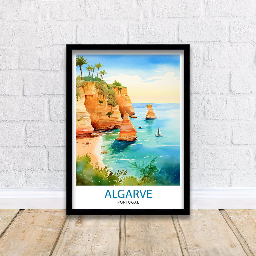 Algarve Portugal Travel Poster Algarve