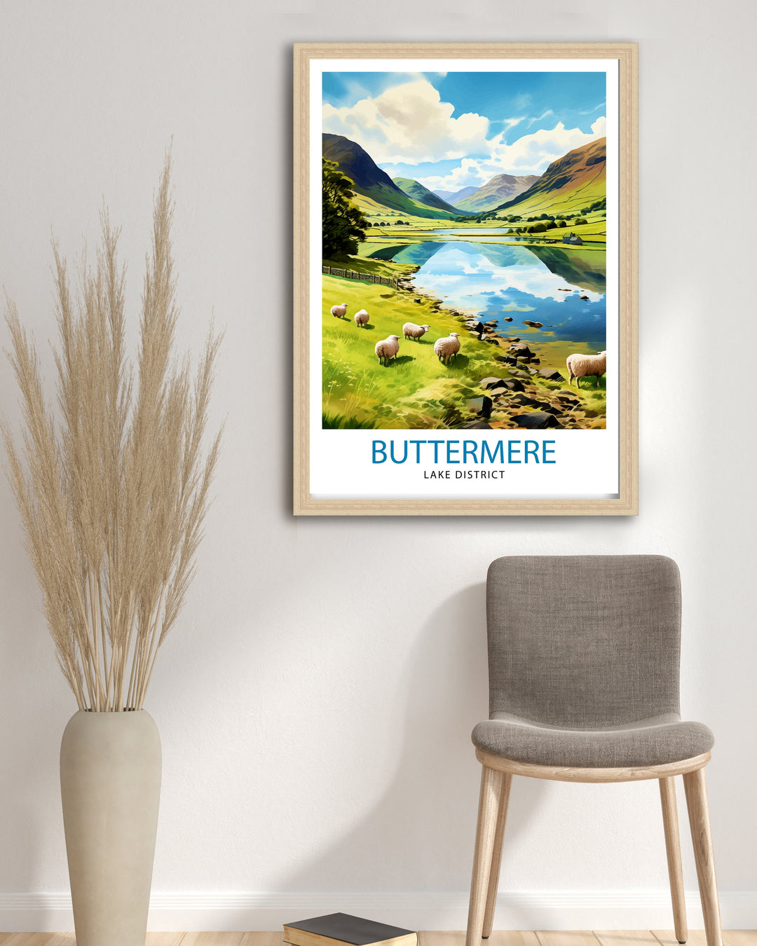 Buttermere Lake District Travel Poster Buttermere