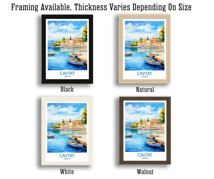 Cavtat Croatia Travel Print Cavtat Wall Art Cavtat Illustration Croatia Travel Poster Cavtat Home Decor Cavtat Gift