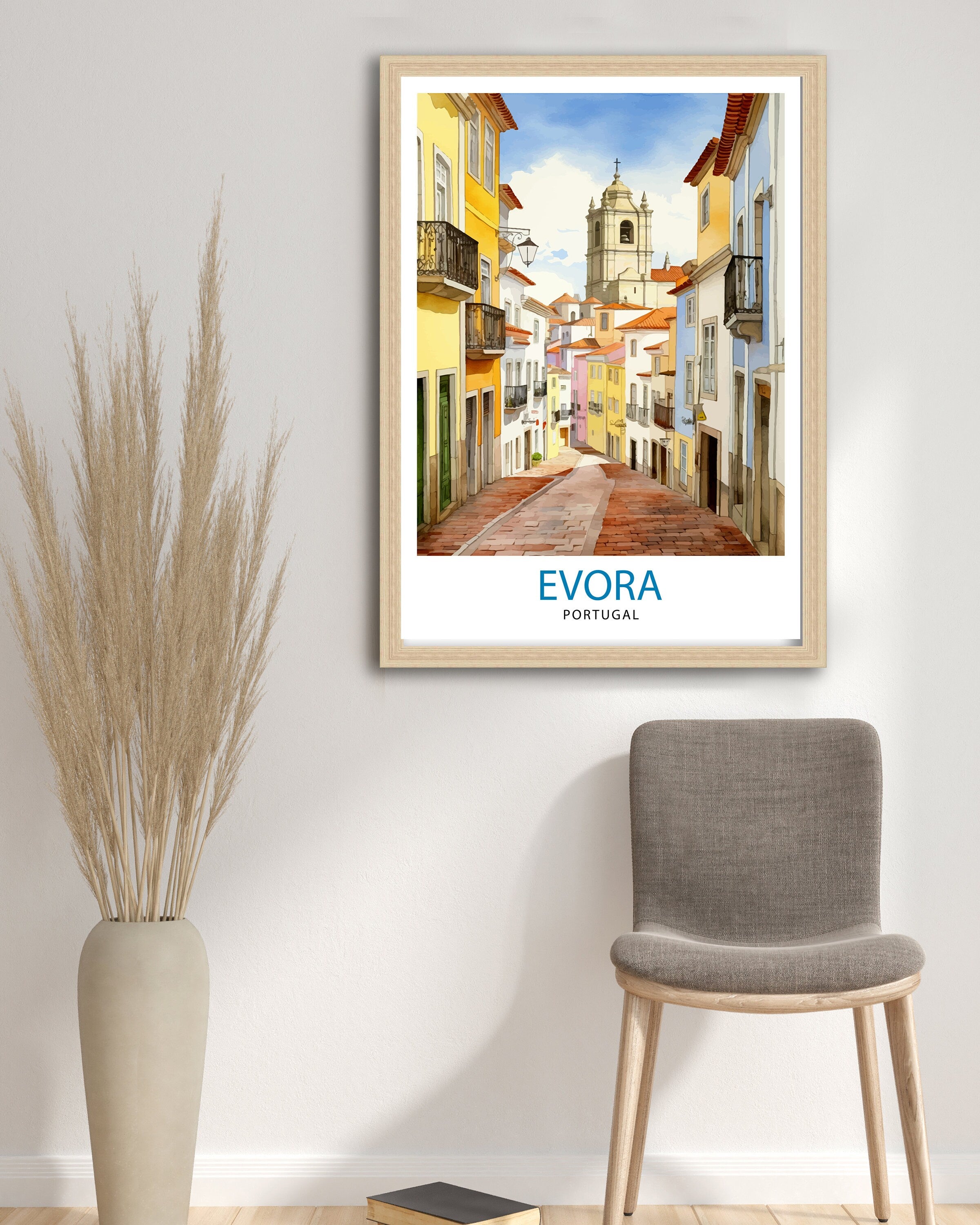 Evora Portugal Print Evora Decor Evora Poster Evora Art Evora Wall Art Gift for Evora Admirers Evora Home Decor
