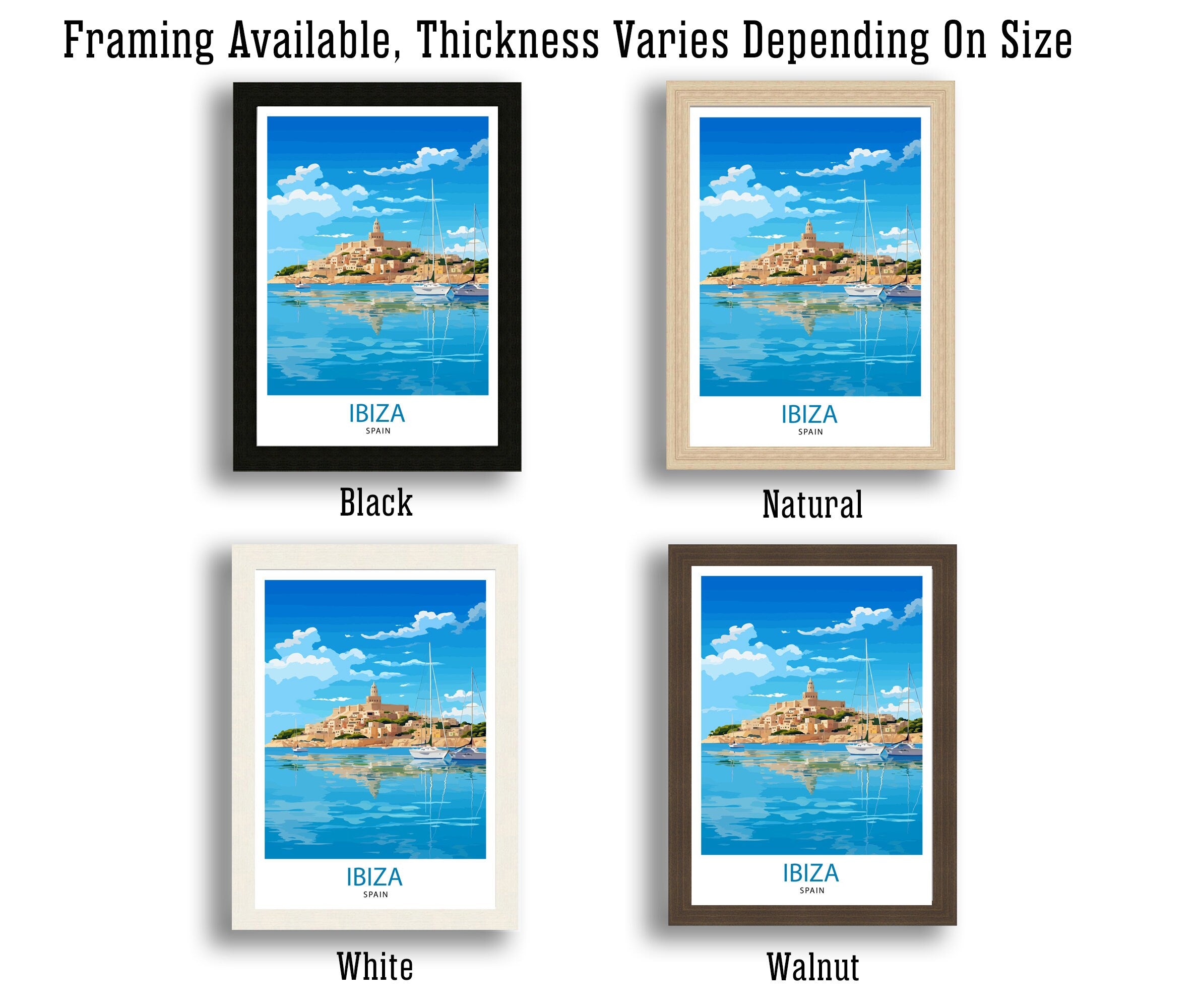 Ibiza Travel Print Ibiza Wall Art Ibiza Home Decor Ibiza Illustration Travel Poster Gift For Ibiza Lovers Spain Travel Print