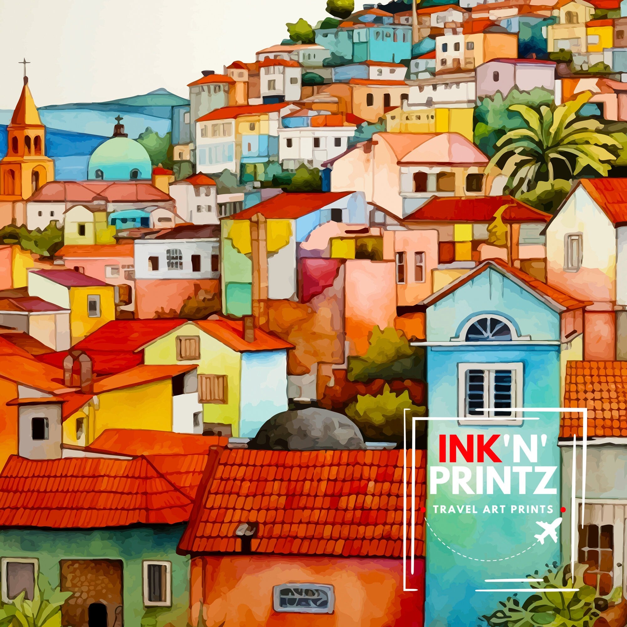Madeira Portugal Print Madeira Decor Madeira Poster Madeira Art Madeira Wall Art Gift for Madeira Lovers Madeira Home Decor