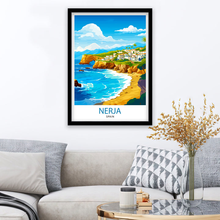 Nerja Spain Print Nerja Decor Nerja Poster Nerja Art Nerja Wall Art Gift for Nerja Enthusiasts Nerja Home Decor