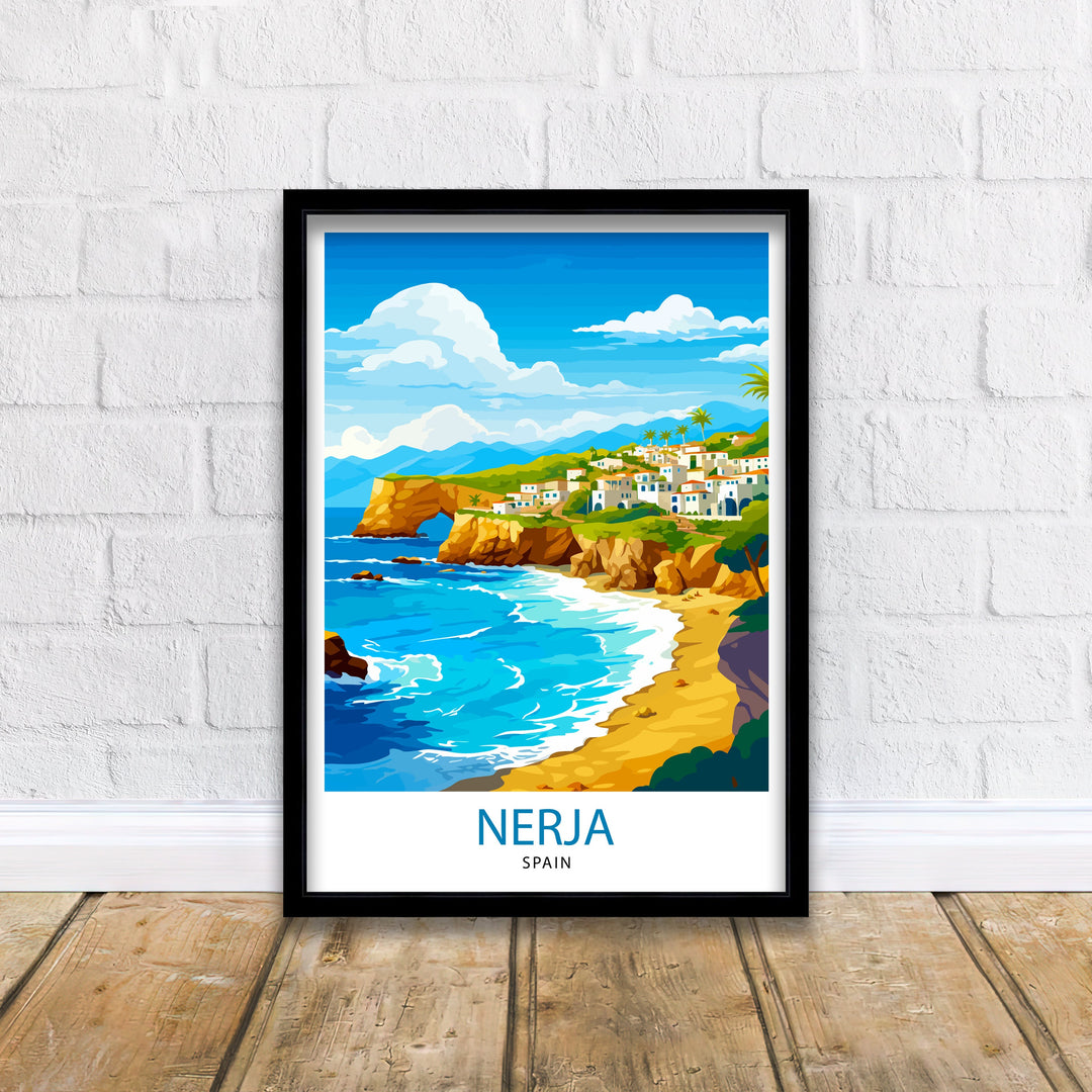 Nerja Spain Print Nerja Decor Nerja Poster Nerja Art Nerja Wall Art Gift for Nerja Enthusiasts Nerja Home Decor