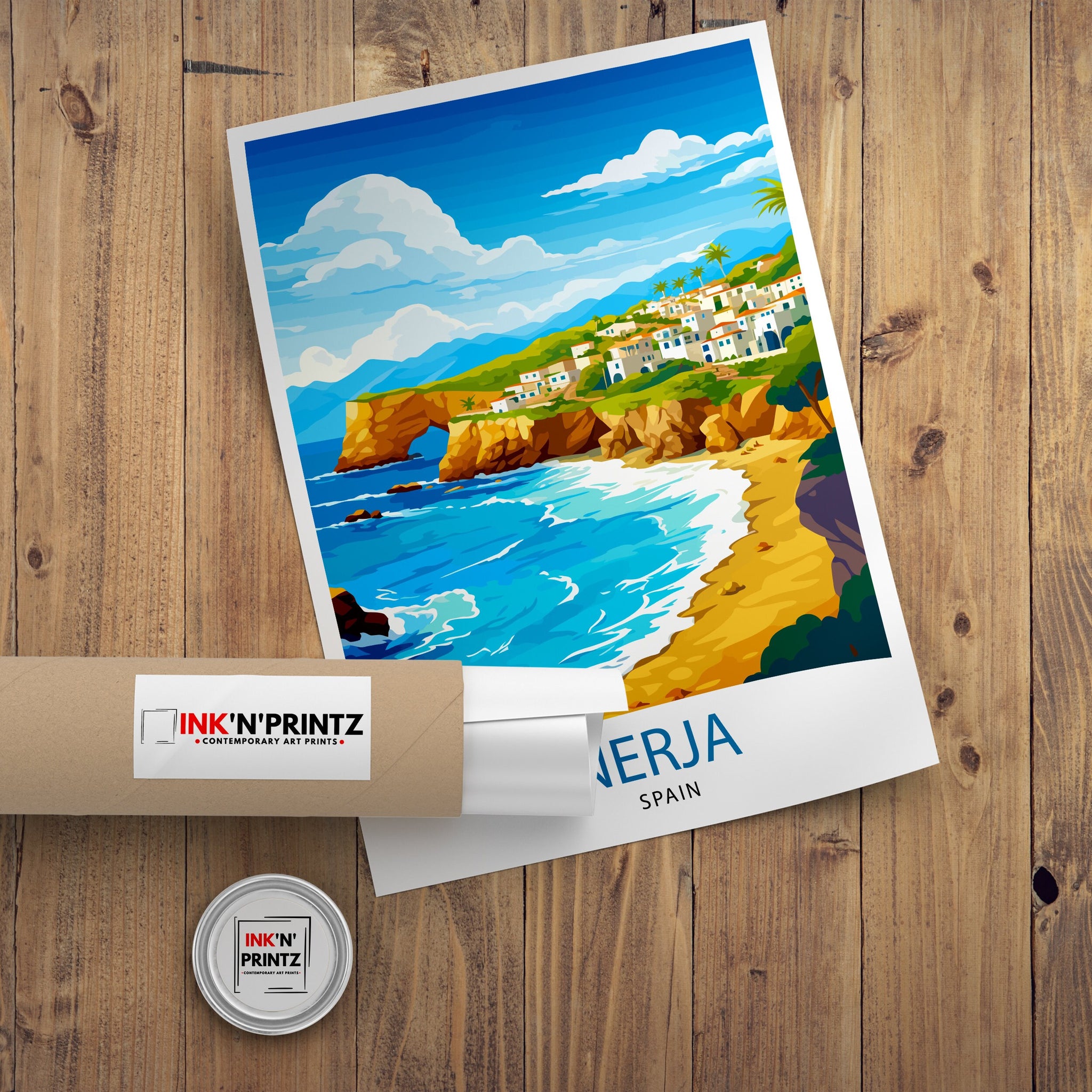 Nerja Spain Print Nerja Decor Nerja Poster Nerja Art Nerja Wall Art Gift for Nerja Enthusiasts Nerja Home Decor