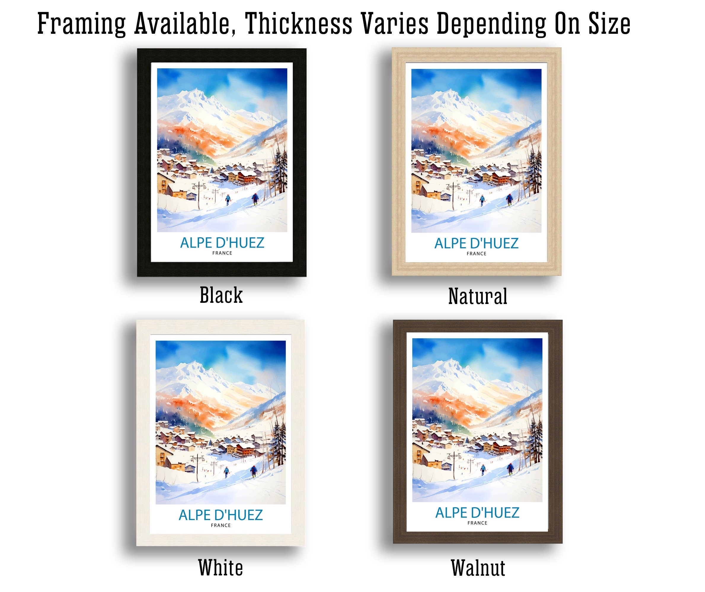 Alpe d'Huez Print Alpe d'Huez Decor Alpe d'Huez Poster Alpe d'Huez Art Alpe d'Huez Wall Art Gift for Skiing Fans Alpe d'Huez Home Decor