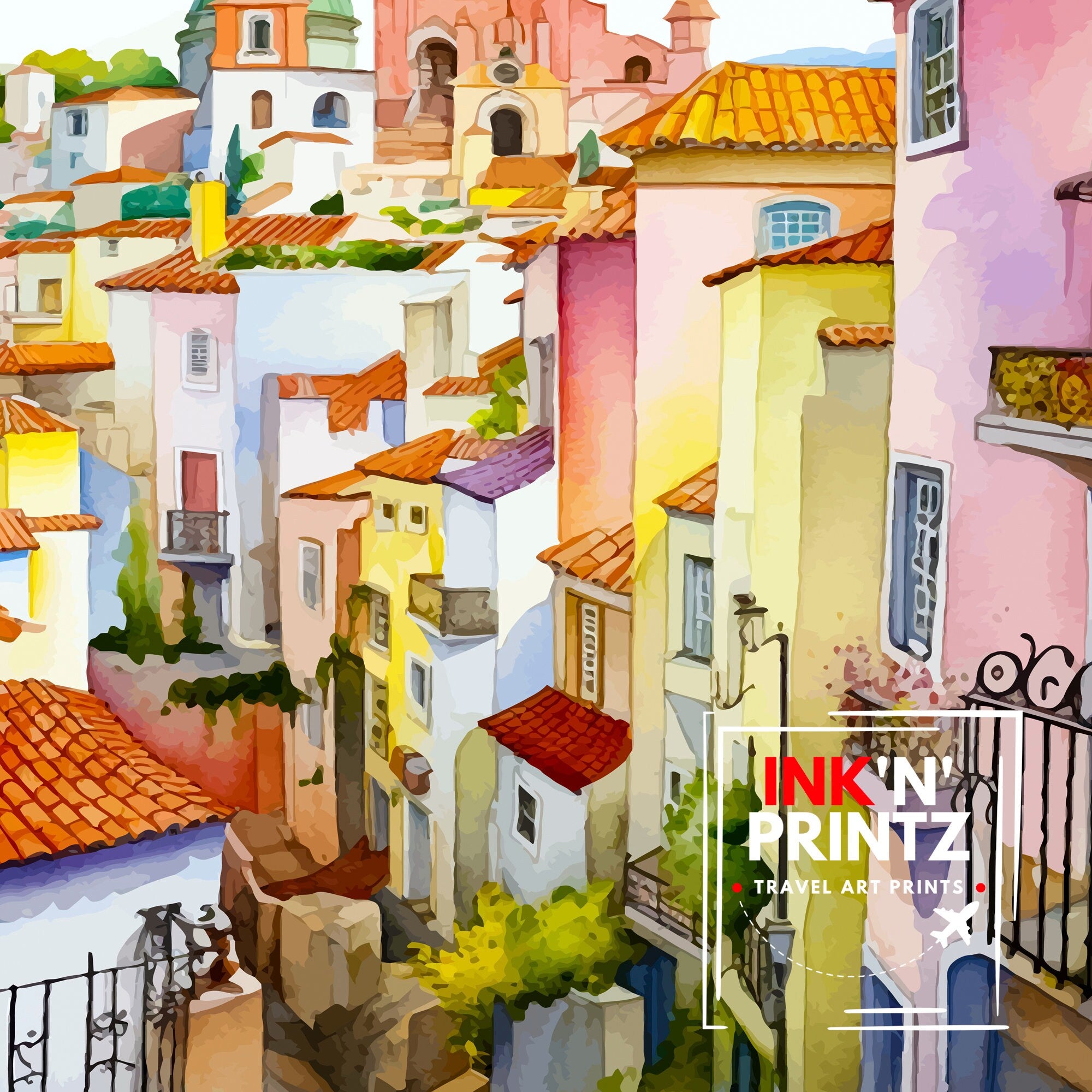 Óbidos Portugal Print Óbidos Decor Óbidos Poster Óbidos Art Óbidos Wall Art Gift for History Buffs Óbidos Home Decor