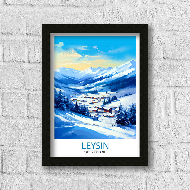 Leysin Switzerland Poster Leysin