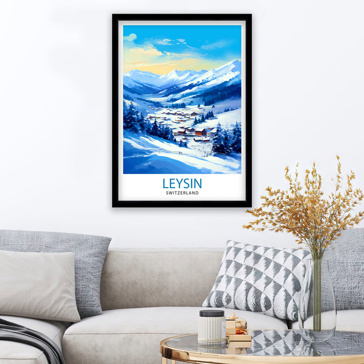 Leysin Switzerland Poster Leysin