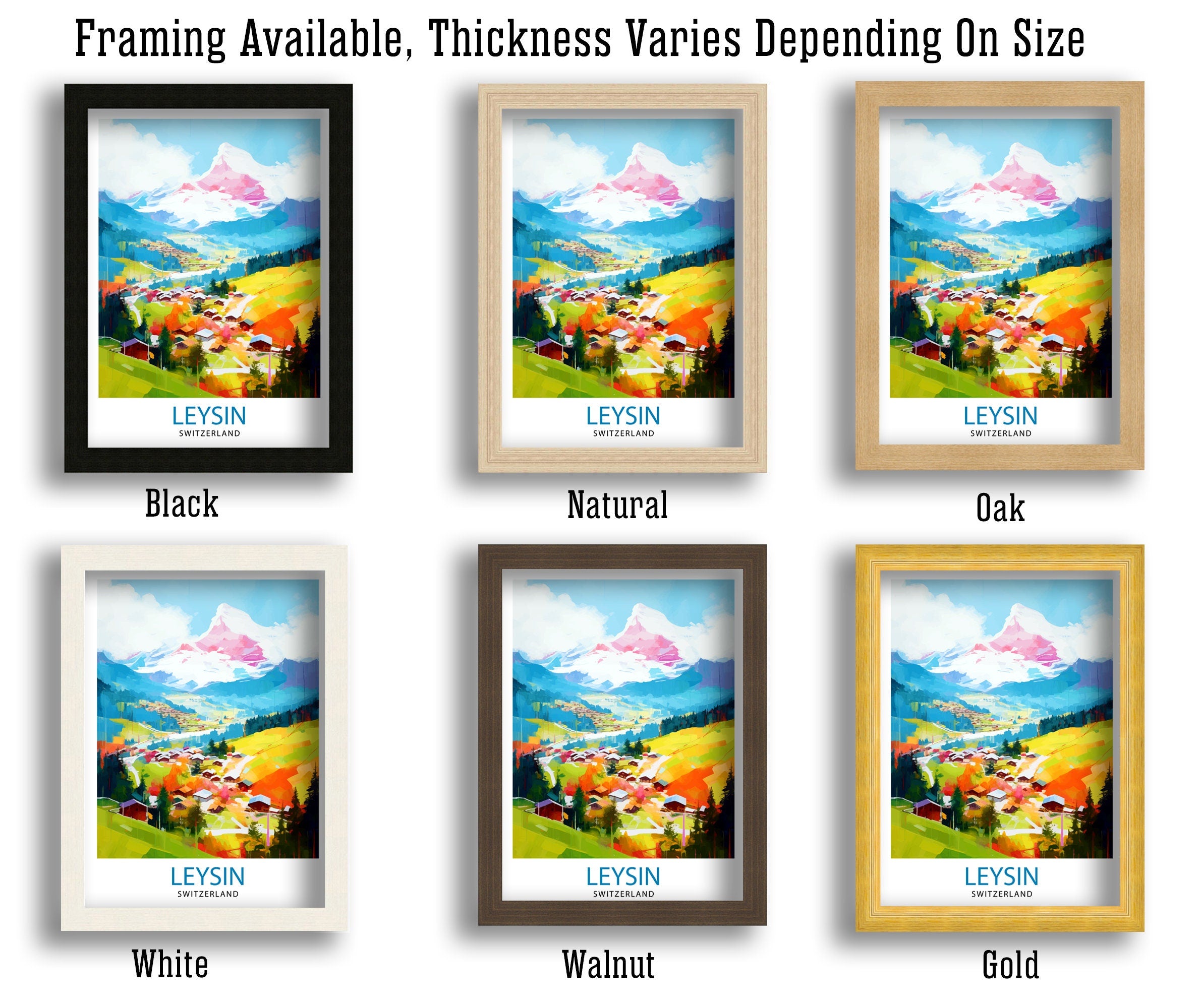 Leysin Switzerland Print Leysin Wall Decor Leysin Poster Leysin Art Print Leysin Wall Art Gift for Leysin Travel Leysin Home Decor