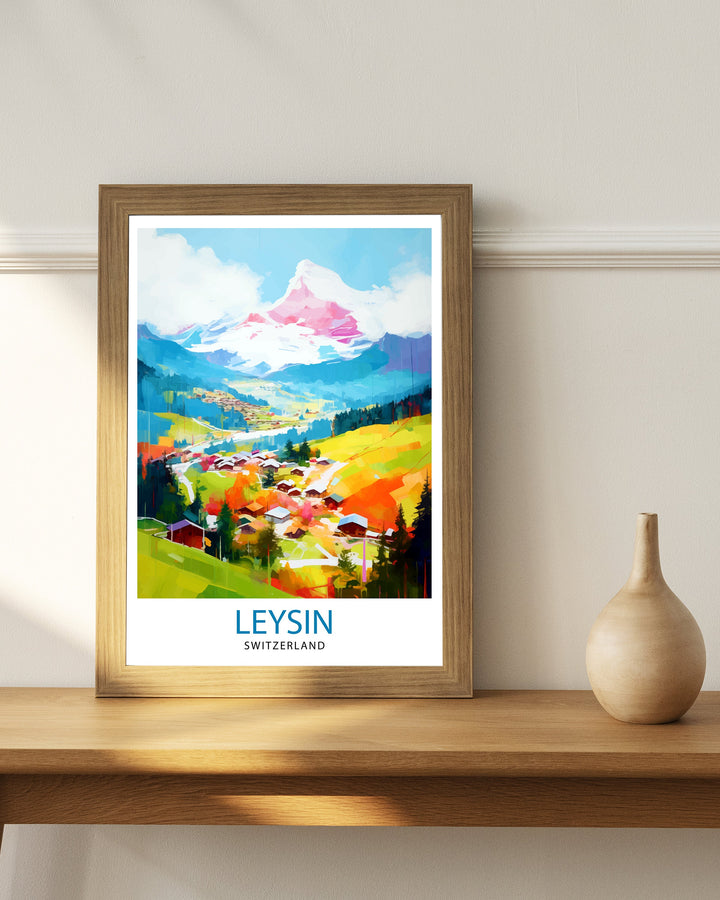 Leysin Switzerland Poster Leysin